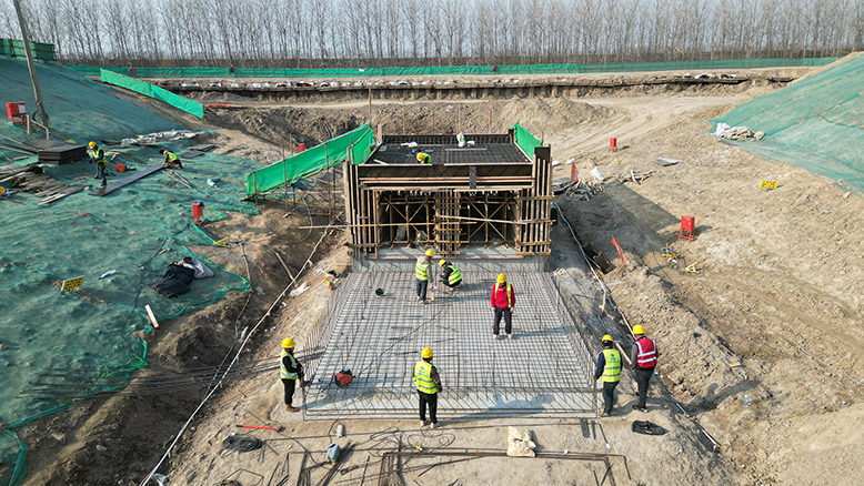 蘇北灌溉總渠堤防加固工程濱海縣境內工程